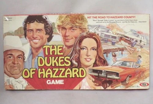 Vintage 1981 MB Milton Bradley DUKES of HAZZARD game Daisy Jessie & the Boys! EX