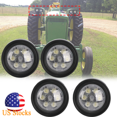 RE19080 Set of 4 Fender Lights Fits John Deere 2010 2640 3010 3020