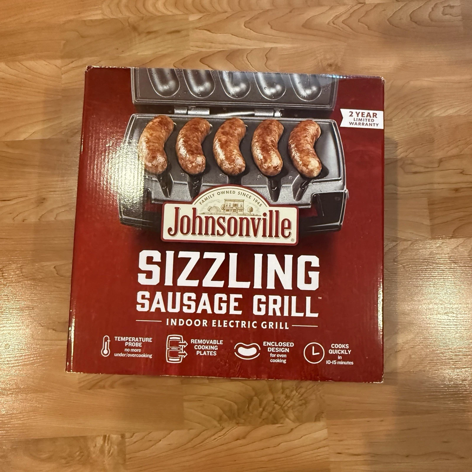 Johnsonville Sizzling Sausage Grill + 3 in 1 Indoor Electric Grill NEW Open Box