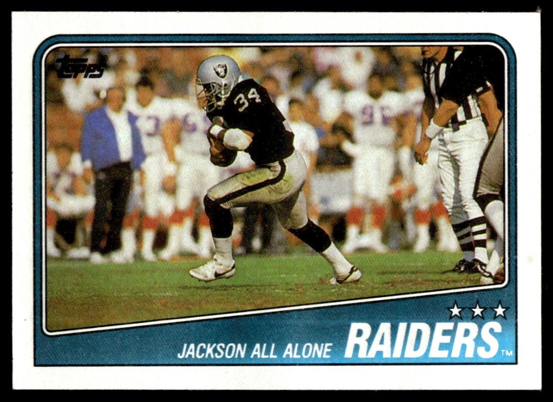 1988 Topps Bo Jackson Los Angeles Raiders #325 C14