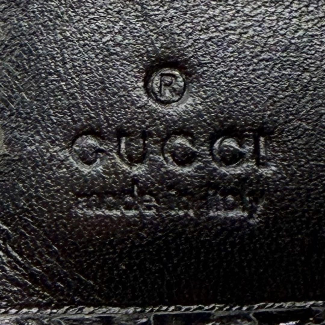 [Good condition] GUCCI Gucci python leather G met… - image 12