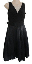 Jones Wear Size 4 Black Classic Elegant A-Line Cocktail Party Dress