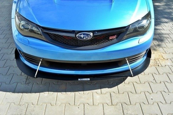 Frontlippe Passend FüR Subaru Impreza Wrx Sti Mk3 Schwarz Matt-image