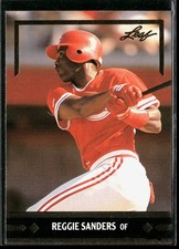 Reggie Sanders 1991 Leaf #BC10 Gold Rookies Cincinnati Reds