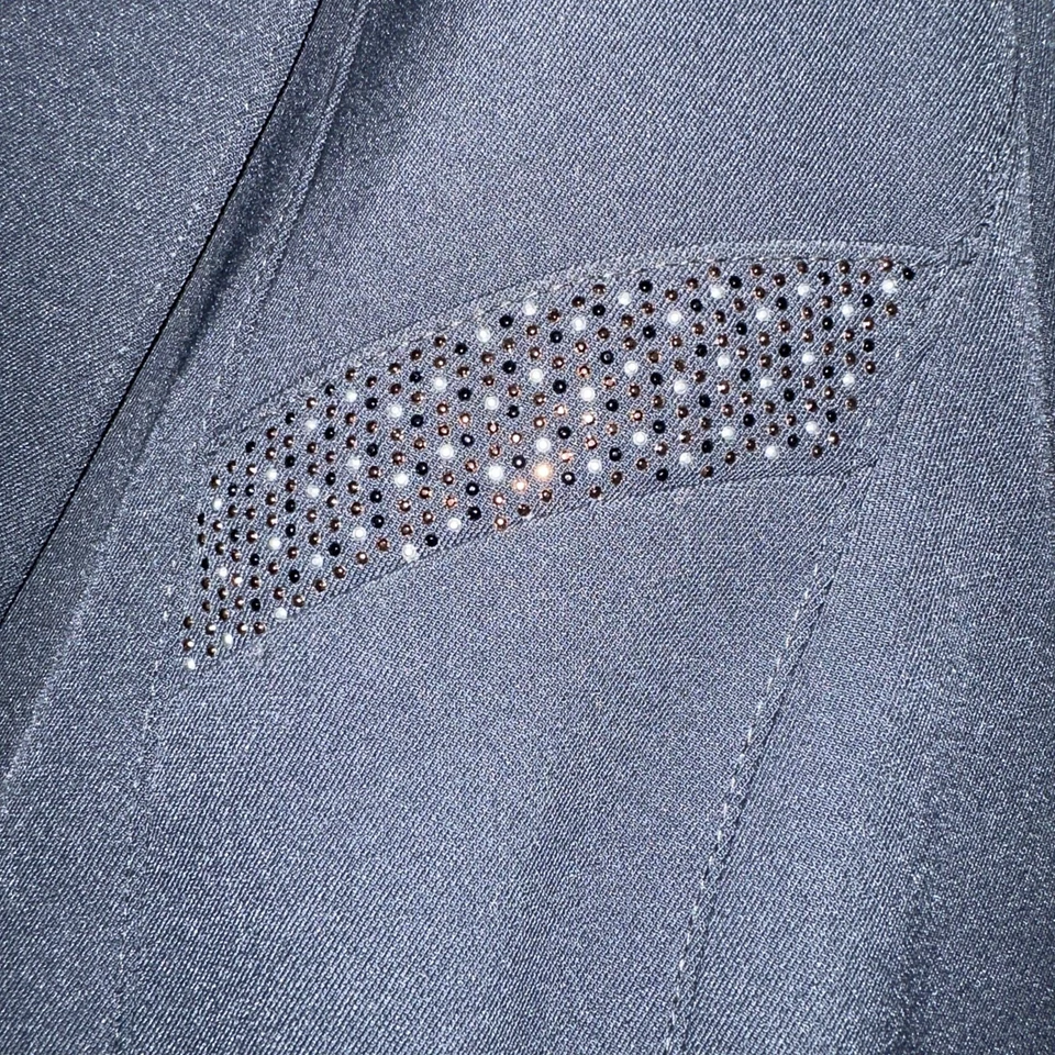 女式 Animo 意大利制造马术夹克施华洛世奇水晶 I-42 D-36 美国 6 — 第 4/4 张图片