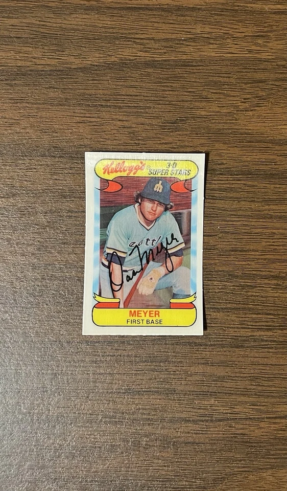 DAN MEYER 1978 KELLOGG’S BASEBALL CARD NM # 12 SEATTLE MARINERS - Image 3 of 4