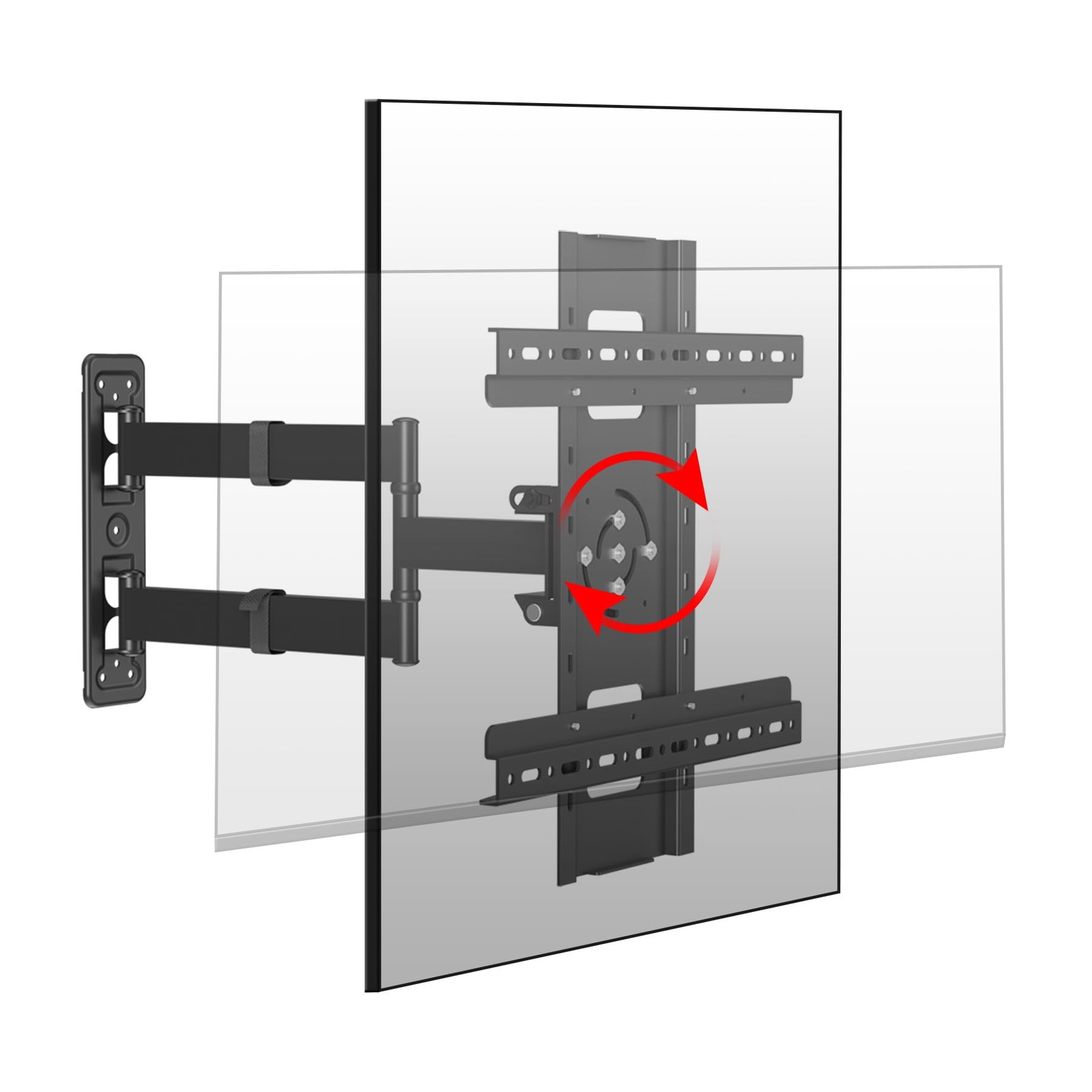 HILLPORT 55 Vertical TV Wall Mount Swivel Tilt Rotate Arm Fits Most 32-60 inch