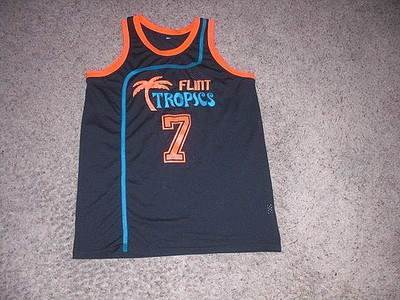 SEMI PRO movie FLINT TROPICS sewn Coffee Black Andre 3000 Basketball Jersey S