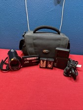 JVC Everio GZ-MS230BU HD SD Camcorder TESTED w/ 2 Batteries  Charger  Bag