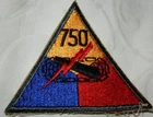 WW2 US ARMY 750th ARMORED BATTALION "DEMON" USA MILITARY PATCH BADGE GENUINE