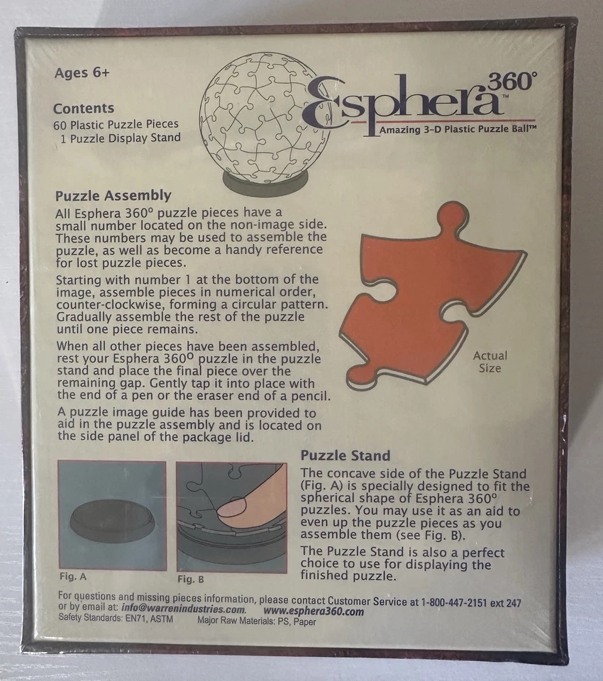 Disney Piratas del Caribe 3D Puzzle Bola 60 Piezas Esphera De Colección Sellado Foto 2 de 4