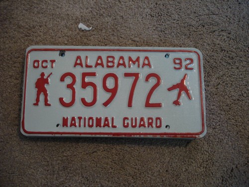 ALABAMA NATIONAL GUARD # LICENSE PLATE BUY ALL STATES HERE FREE SHIPPING