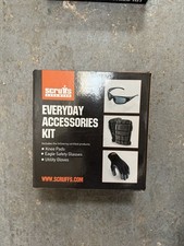 Unisex Scruffs Accessories Bundle,Gloves,Knee Pads And Goggles