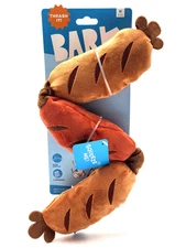 Bark Box Lickin' Links Squeaky Plush with Bunji Tug & Shake Dog Toy 22"