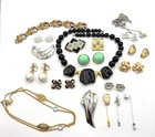 VINTAGE SIGNED TRIFARI COSTUME JEWELRY GROUP LOT