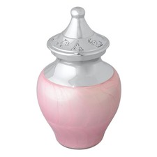 Small/Keepsake Celestial Pink Infant Funeral Cremation Urn for Ashes
