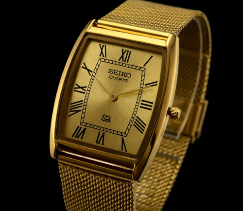 Vintage Seiko Slim Barrel Quartz Men's Watch, Gentleman’s Choice - FREE SHIPPING