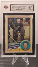 1984-85 O-Pee-Chee Tom Barrasso Rookie Card RC KSA 8.5 - #18