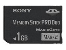Sony 1 GB Memory Stick Pro Duo Flash Memory Card MSMT1G 1GB PSP Very Good 5Z