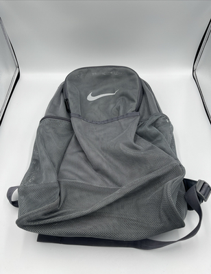 Nike Gray Backpack with White Swoosh Nike Pro Adapt Backpack Black White Swoosh Travel School Gym  main image 3