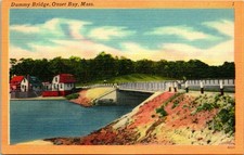Onset Bay MA Dummy Bridge Postcard unused (16911)