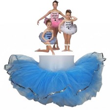 Lot of 10 Ballet Tutus Only BLUE 9-6x7  1-CL Dance Costume Graduated Layers New
