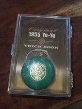 ORIGINAL 1955 DUNCAN GREEN SUPER TOURNAMENT YO-YO  TRICK BOOK