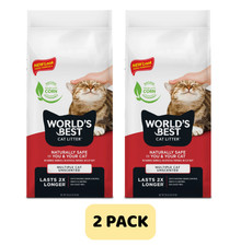  2 Pack World's Best Cat Litter, Multiple Cat, Clumping, Flushable, 28 lb