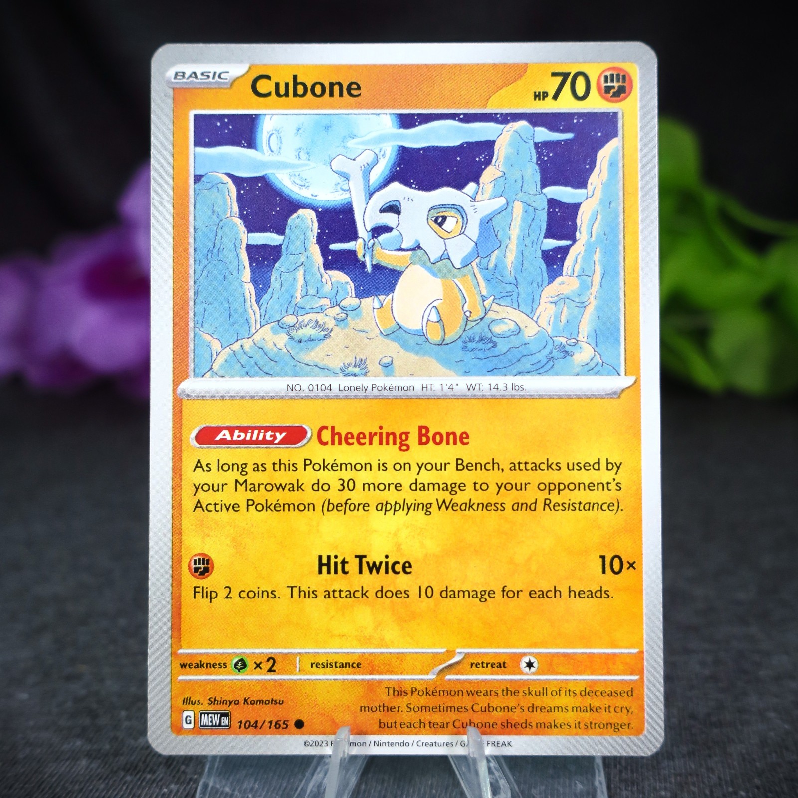 Cubone 104/165 Pokemon Scarlet Violet 151 SV TCG Card (MEW)