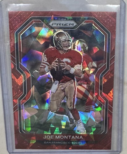 2020 Panini Prizm - Red Ice Prizm #290 Joe Montana