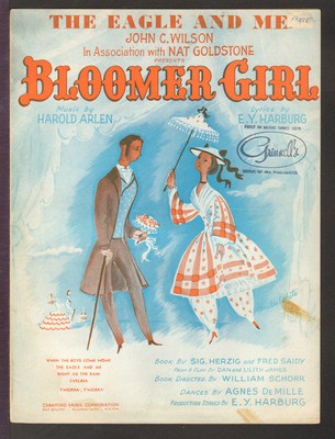 Bloomer Girl 1944 Eagle And Me CELESTE HOLM Vintage Sheet Music Q03