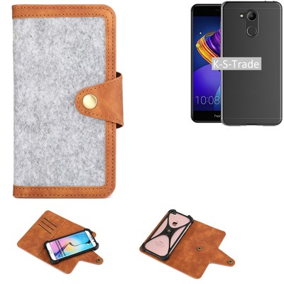 Filzhülle für Huawei Honor 6C Pro Handy-Tasche hellgrau