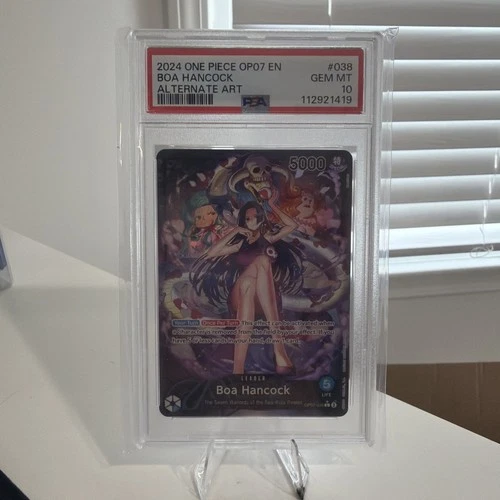 2024 One Piece OP07 EN Alternate Art #038 Boa Hancock PSA 10 GEM MINT