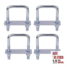 4 Pack Leaf Spring Clamp Kit with 3"" Leaf Spring Clamps for Truck, Locks Leaf
