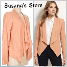 NWT BCBG MAXAZRIA SIZE S ABREE DRAPE OPEN FRONT SYMMETRIC HEM JACKET-BLAZER