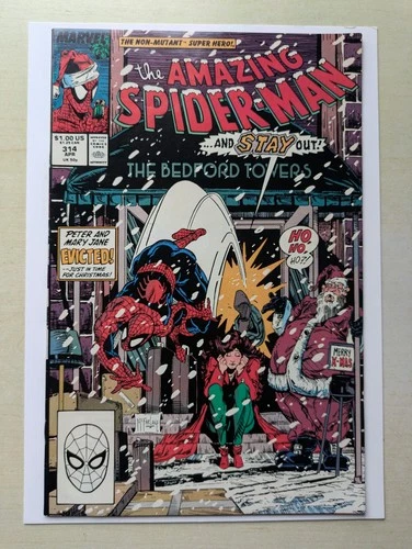 Amazing Spider-Man #314 VF- (7.5) Todd Mcfarlane Cover Art Christmas Marvel 1989
