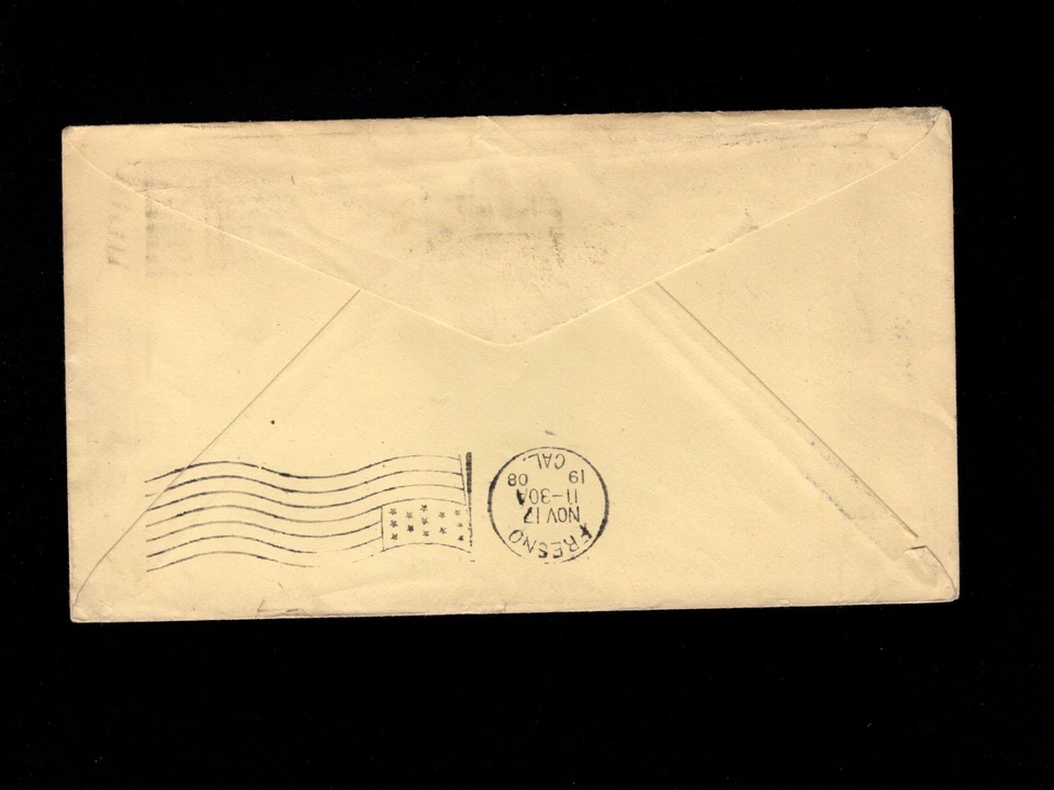 Carter's Ink Co Boston 1908 Flag Cancel Large Ink Bottle PSE Cover to CA 2k - Image 3 of 3