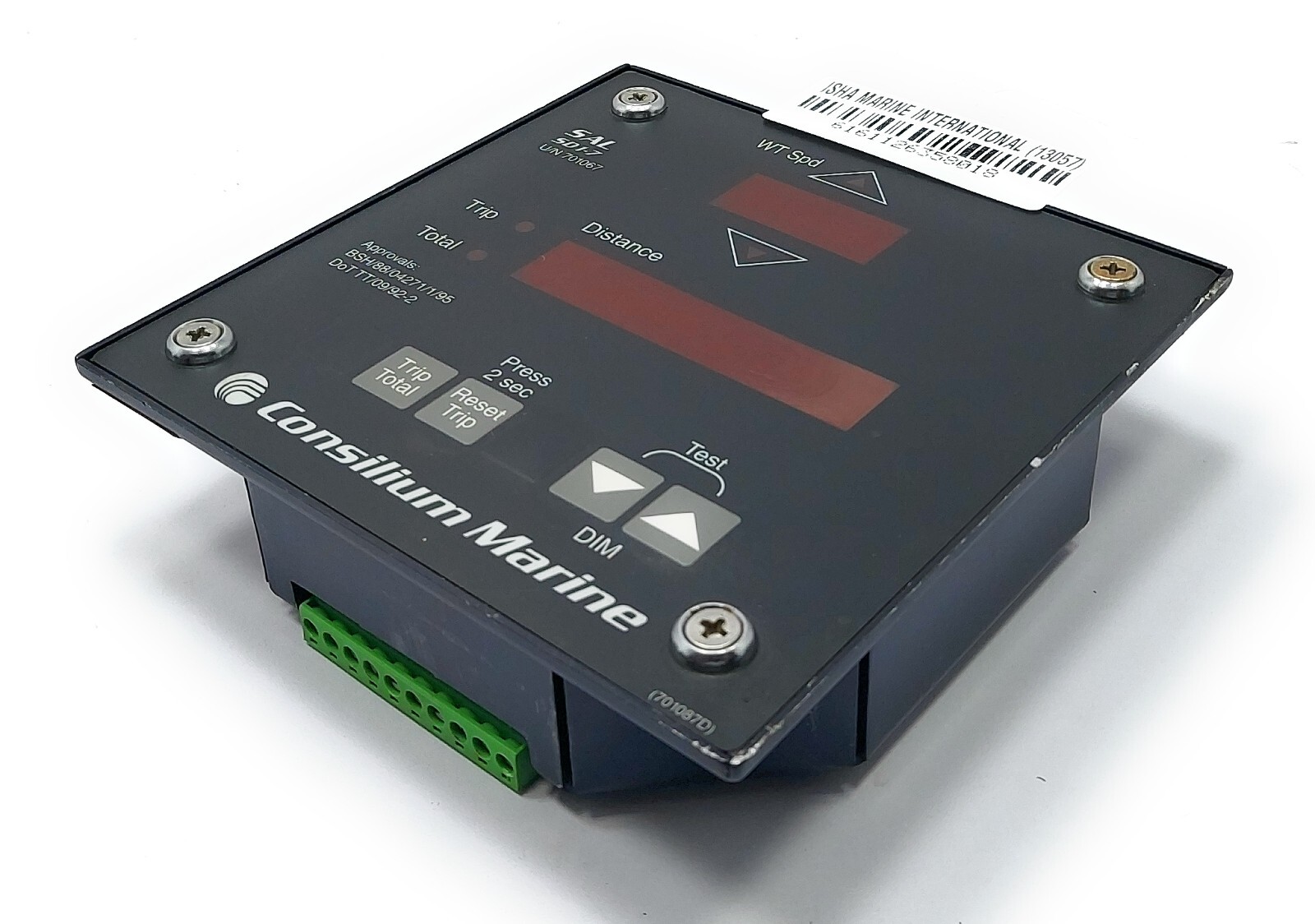 Consilium Marine SAL SD1-7 701067D Speed and Distance Display