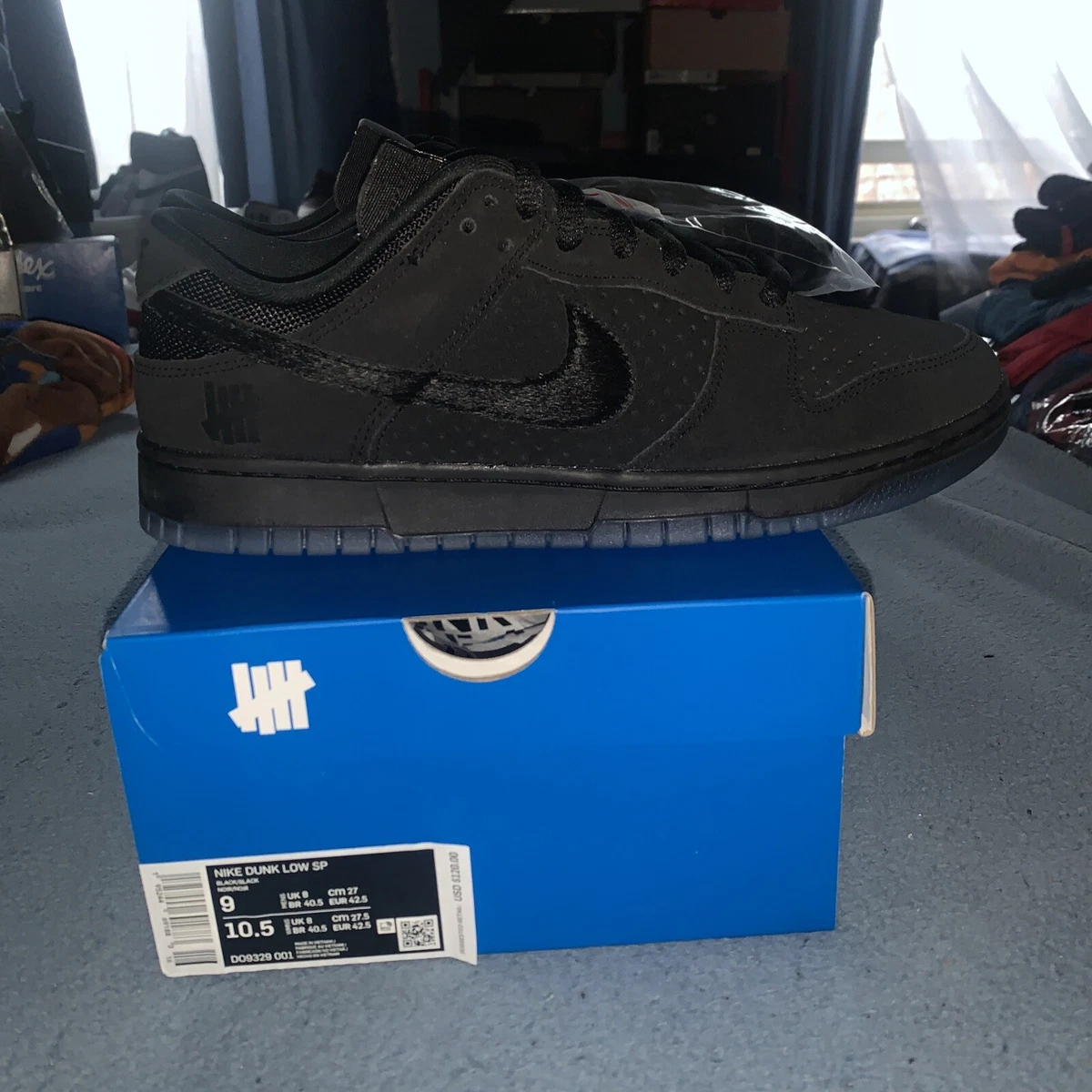 Size 9 Nike Dunk Low x Undefeated 5 On It 2023 Release Black