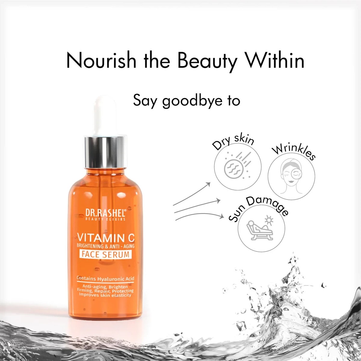 DR RASHEL Vitamin C Face Serum for Glowing Skin | eBay