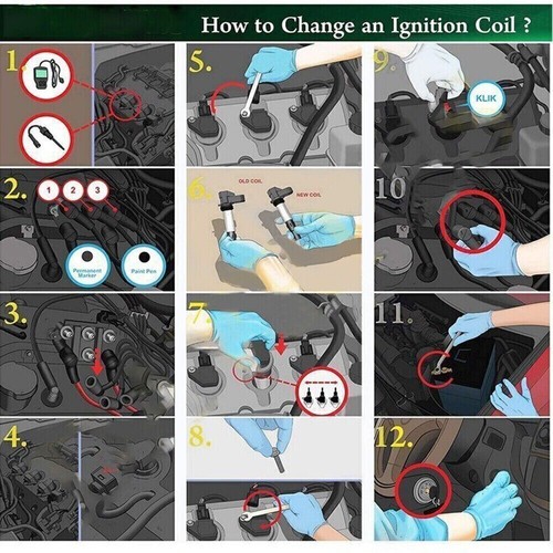 Ignition Coils For 2001-2010 Toyota Yaris Prius xA xB Echo 1.5L UF316 NEW 4PCS - Picture 6 of 16