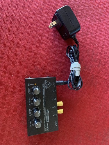 Behringer Micro AMP HA400 Ultra-Compact 4 Channel Stereo Headphone Amplifier