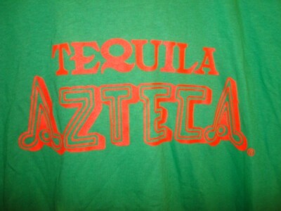 TEQUILA AZTECA Green T-Shirt, size L, Cotton