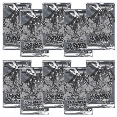 Digimon TCG Card Game Ver 1.5 Dash Pack - Bandai Sealed Boosters x10 Lot