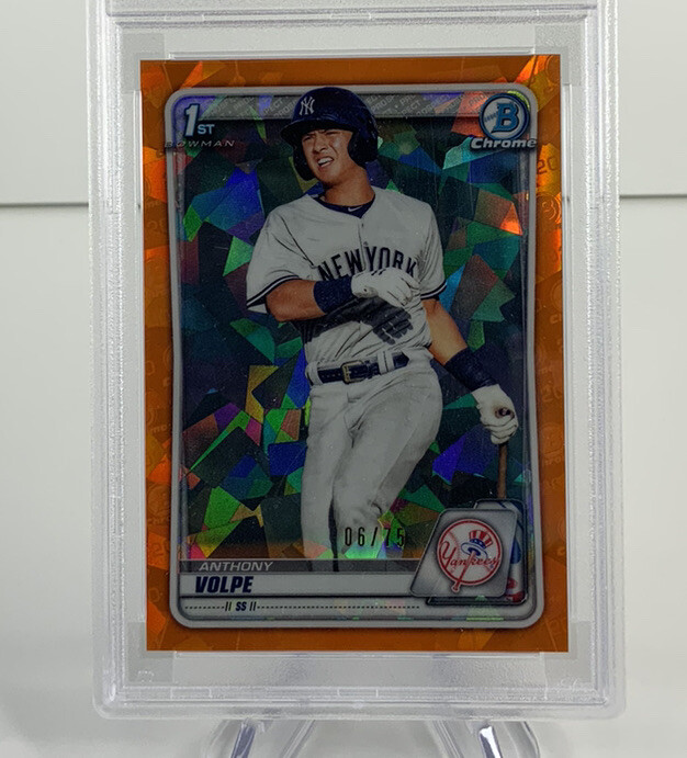 店舗用品 Volpe Anthony Volpe 1st Bowman - Orange /75! Bowman Chrome Sapphire #BCP