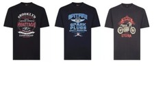 Espionage T391 Men's Printed Tee in 3 Colour Options 2XL-8XL