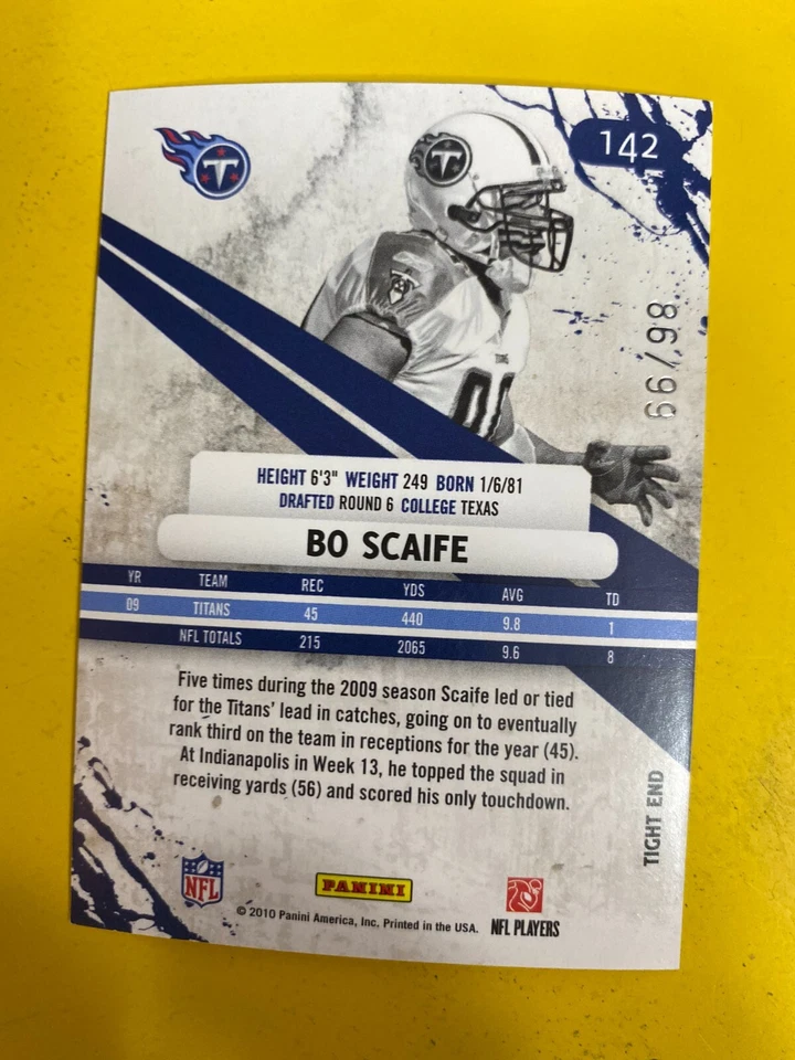 57999 2010 R&S Longevity Silver Holofoil #142 Bo Scaife TITANS #86/99 - Image 2 of 3