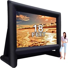 18 feet Inflatable Outdoor Projector Movie Screen - Package with Rope, Blower...