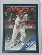 David MacKinnon 2023 Topps Series 1 1988 Topps Black On-Card Auto Rookie RC /199