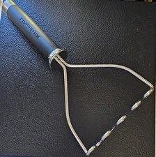 KITCHEN AID Potato Masher Easy Comfort Grip Handle Stainless Steel Wide Mash